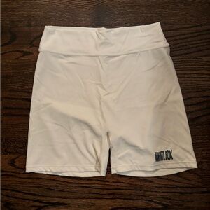 WHITEFOX Bike Shorts Ivory Tan Beige Gray Charcoal White Fox Boutique M Medium